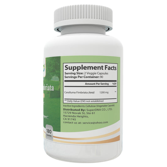 Caralluma Fimbriata 1200mg – 180 Veggie Capsules