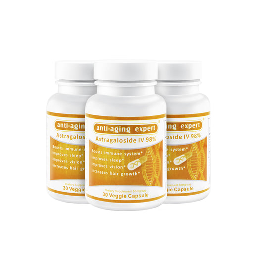 Astragaloside IV 98%, 50mg/cap, 3 bottle, 90caps