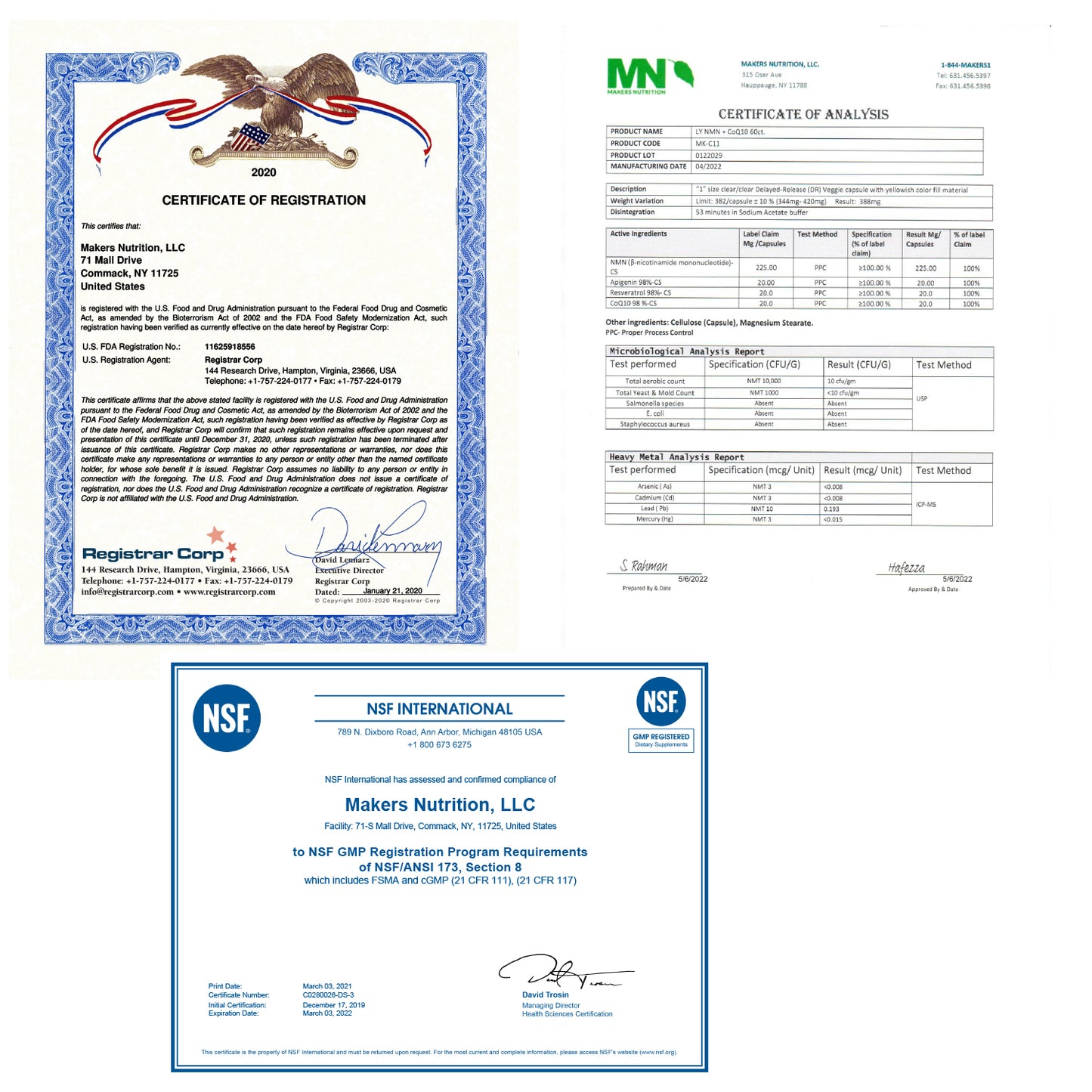 LUXIVI NMN, 225mg/cap, 1 bottle, 60caps